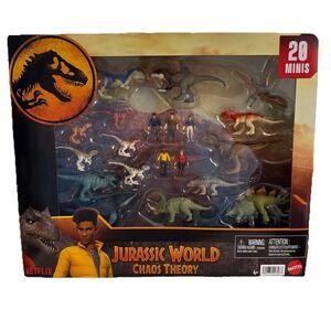 Jurassic World Chaos Theory Mini Fig Set - 20pk  (BEN, YAZ, DARIUS, KENJI, Sammi